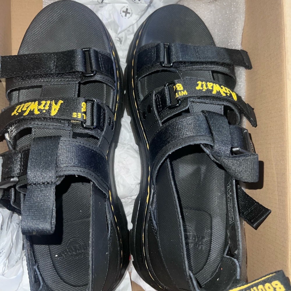 Kids Black Sandals
